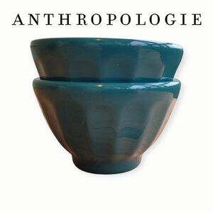 Set of 2 Anthropologie Amelie Green Mini Bowls, 5oz